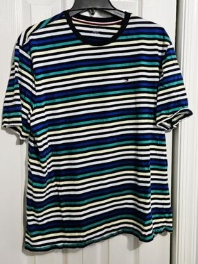 Mens Tommy Hilfiger Stripe T-Shirt - Size XL